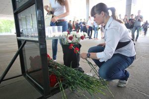 В подмосковном Жуковском прошла траурная церемония по погибшим пилотам