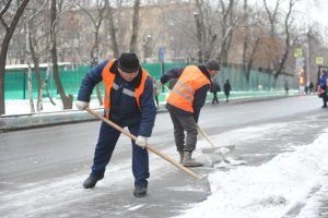 Массовые работы по уборке территории организуют в районе. Фото: Александр Кожохин, «Вечерняя Москва»