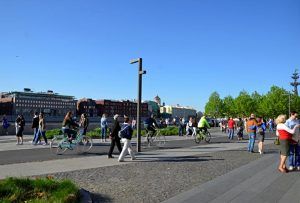 Комфортное общественное пространство создадут на Павелецкой площади. Фото: Анна Быкова