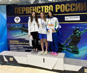 Ученица школы №2107 победила на Первенстве России по подводному спорту. Фото взято с официальной страницы школы №2107