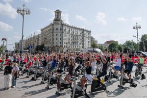 День физкультурника в Москве собрал 300 тыс. участников. Фото: Департамент спорта города Москвы