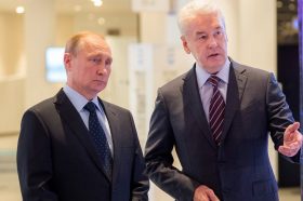 На фото президент Российской Федерации Владимир Путин и мэр Москвы Сергей Собянин. Фото: сайт мэра Москвы