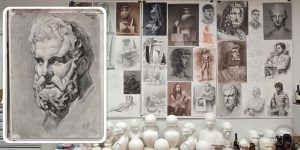 Выставка лучших студенческих рисунков открылась в МАРХИ. Фото: сайт МАРХИ